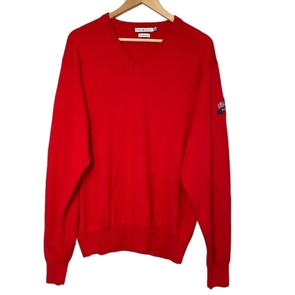Peter Millar 100% Merino Wool V-Neck Pullover Sweater
